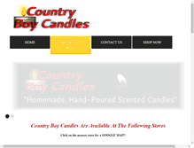 Tablet Screenshot of countryboycandles.com
